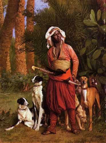Jean Leon Gerome The Negro Master Of The Hounds A4 Photo Print