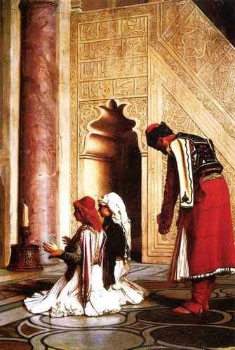 Jean Leon Gerome Young Greeks At The Mosque A4 Photo Print
