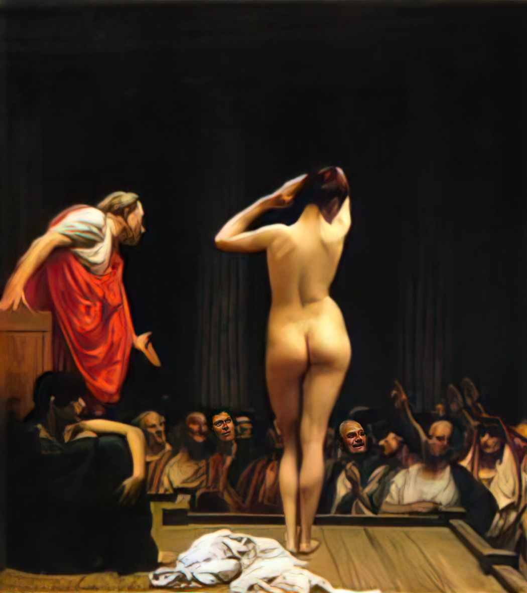 Jean Leon Gerome a roman slave market Art A4 Photo Print
