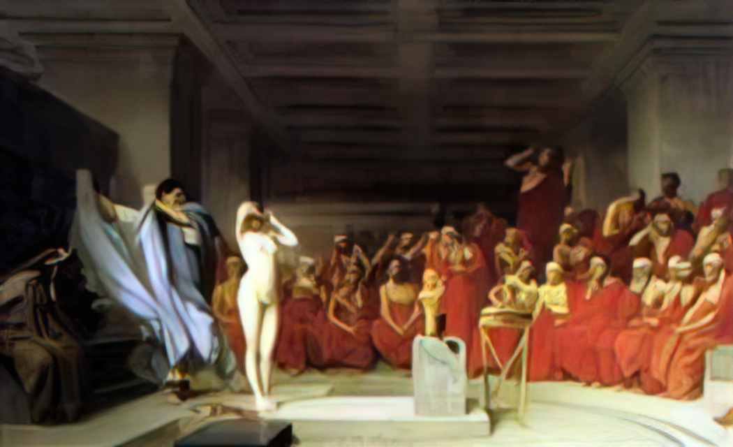 Jean Leon Gerome phryne before the areopagus 1861 Art A4 Photo Print