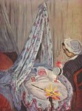 Jean Monet In The Cradle Monet A4 Photo Print