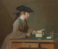 Jean Simeon Chardin The House of Cards A4 Photo Print
