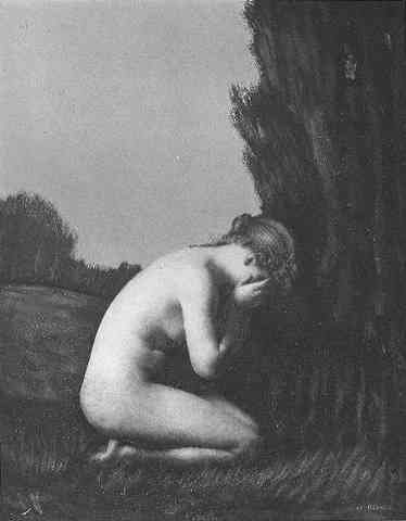 JeanJacques Henner Henner Nymph Qui Pleure A4 Photo Print