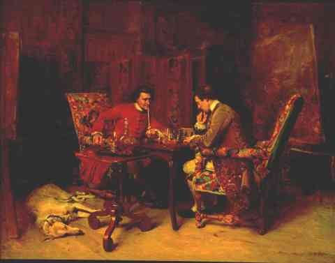 JeanLouis Ernest Meissonier Chess Players A4 Photo Print