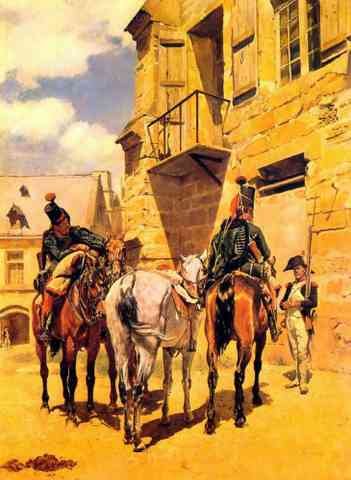 JeanLouis Ernest Meissonier The Halt 1870 A4 Photo Print