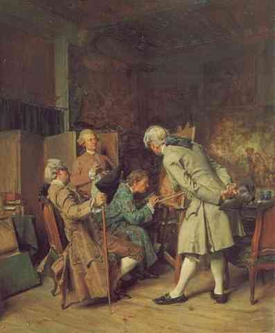 JeanLouis Ernest Meissonier The Lovers Of Painting A4 Photo Print