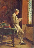 JeanLouis Ernest Meissonier The Reader In White A4 Photo Print