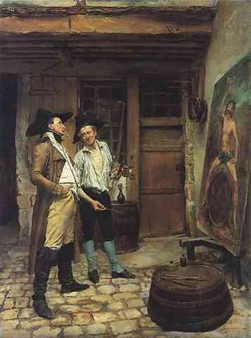 JeanLouis Ernest Meissonier The Sign Painter 235X175In A4 Photo Print