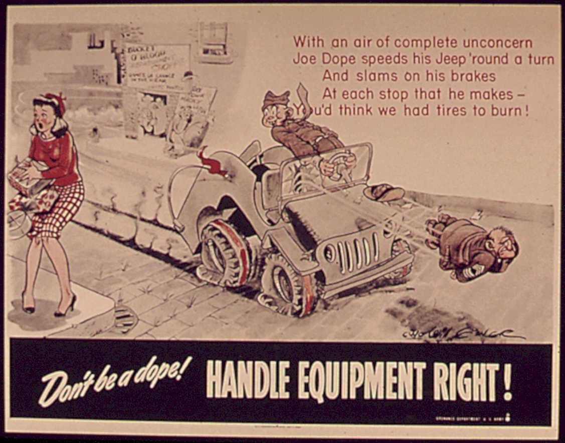 Jeep Equipment Handle Vintage Retro Advert Poster A4 Photo Print