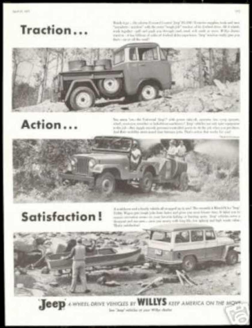 Jeep Four Wheel Vintage Retro Advert Ads A4 Photo Print