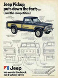 Jeep Honcho Pickup Vintage Retro Advert Ads A4 Photo Print