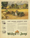 Jeep Midwest Farm Vintage Retro Advert Poster A4 Photo Print