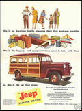 Jeep Station Wagon Vintage Retro Advert Ads A4 Photo Print