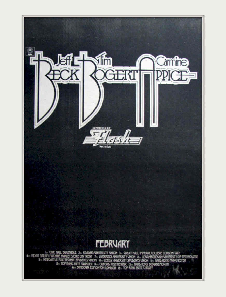 Jeff Beck Roger Vintage Retro Advert Poster A4 Photo Print