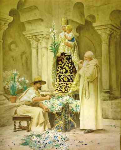 Jehan Georges Vibert Preparations For The Procession A4 Photo Print