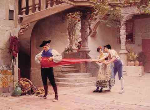 Jehan Georges Vibert The Final Touch A4 Photo Print