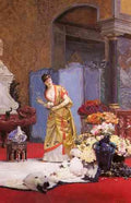 Jehan Georges Vibert Vibert Jean Georges Autumn Flowers A4 Photo Print