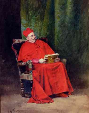 Jehan Georges Vibert Vibert Jean Georges Reading A4 Photo Print