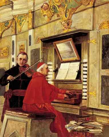 Jehan Georges Vibert Vibert Jean Georges The Duet A4 Photo Print