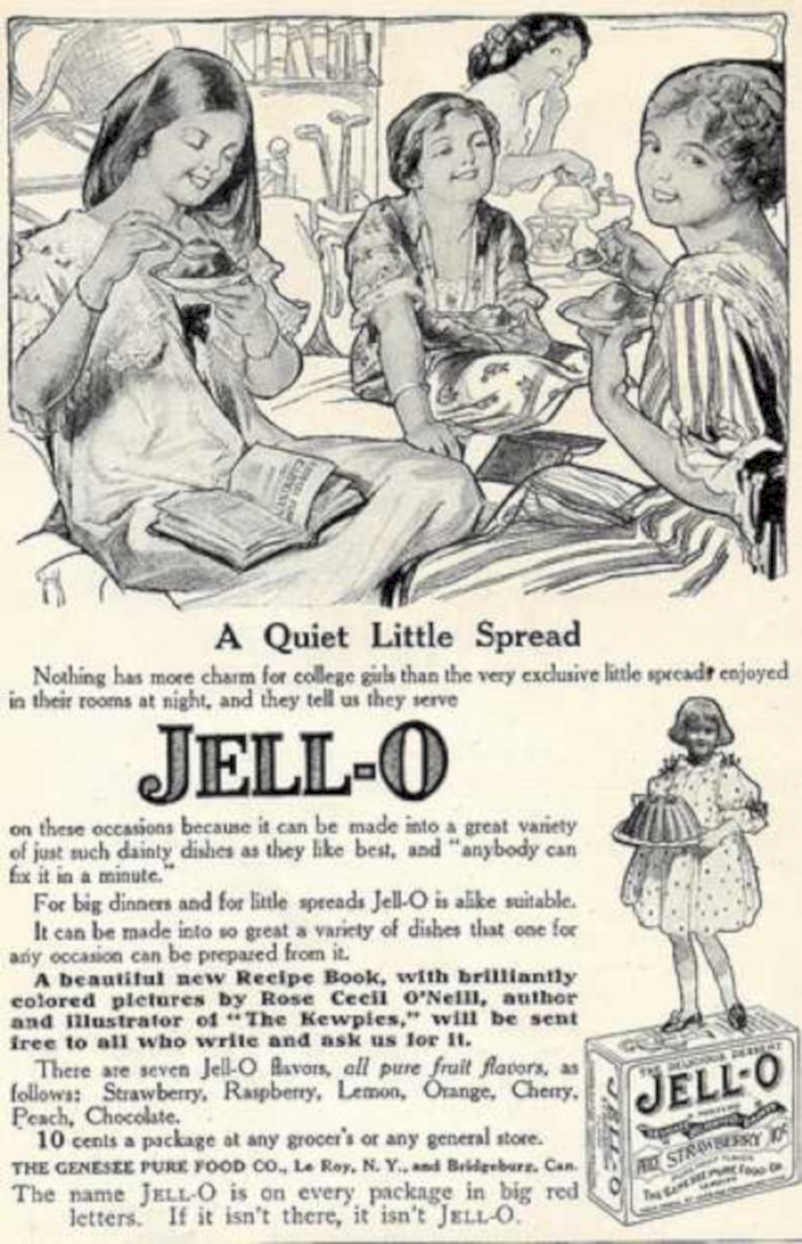 Jell O Spread Vintage Retro Advert Ads A4 Photo Print