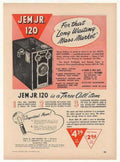 Jem Jr Camera Vintage Retro Advert Ads A4 Photo Print