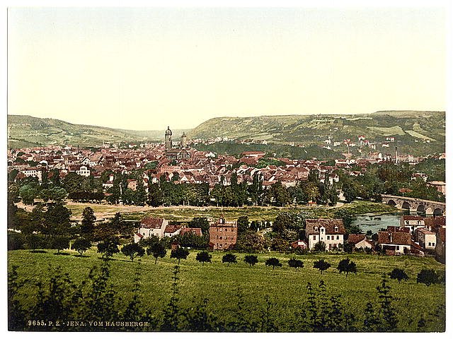Jena from Hansberge Thuringia Vintage A4 Photo Print