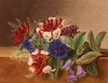 Jensen Johan Laurentz A Still Life With Honeysuckle A4 Photo Print