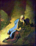 Jeremiah Mourning Over The Destruction Of Jerusalem Rembrandt A4 Photo Print