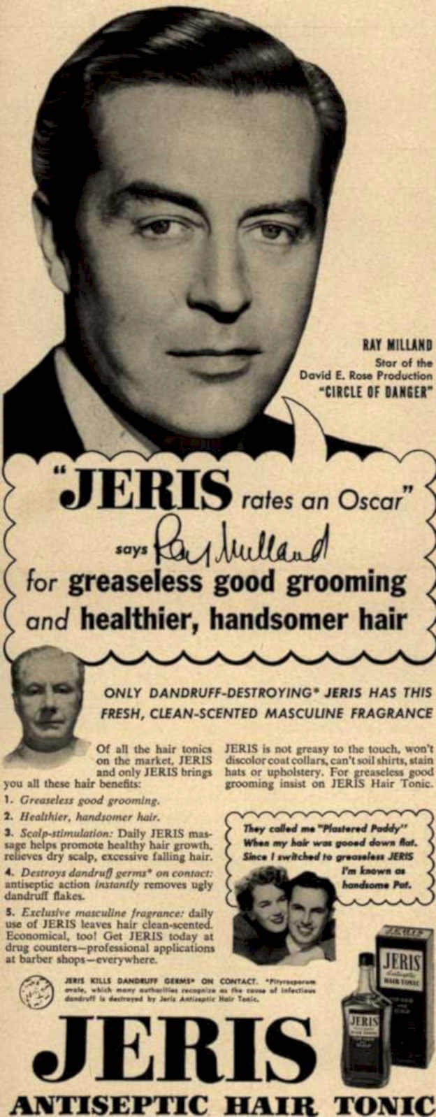 Jeris Tonic Grooming Vintage Retro Advert Ads A4 Photo Print