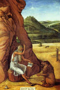 Jerome in the Desert by Bellini A4 Photo Print