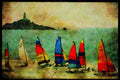 Jersey Channel Isles 286000 Hoby Cats, St. Ouen's Bay A4 Limited Edition Watercolour Print