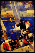 Jersey Channel Isles 286008 Boating St. Helier A4 Limited Edition Watercolour Print