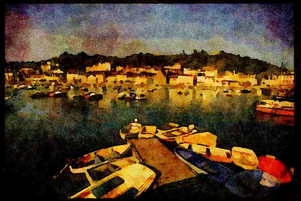 Jersey Channel Isles 286010 St. Aubins Harbor A4 Limited Edition Watercolour Print