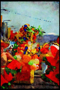 Jersey Channel Isles 286018 Jersey Battle Of The Flowers A4 Limited Edition Watercolour Print