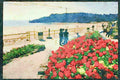 Jersey Channel Isles 286028 Flower Beds At St. Brelade A4 Limited Edition Watercolour Print