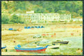 Jersey Channel Isles 286033 St. Brelade, A Popular Beach A4 Limited Edition Watercolour Print