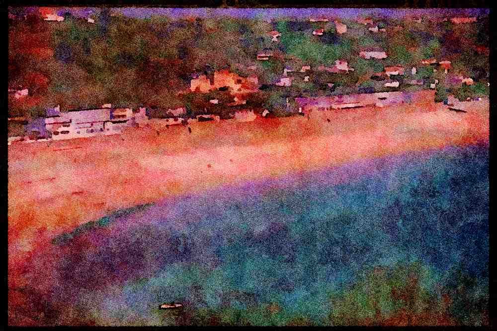 Jersey Channel Isles 286035 St. Brelade A4 Limited Edition Watercolour Print