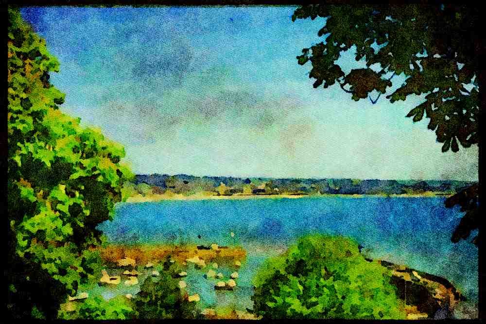 Jersey Channel Isles 286036 St. Aubins Bay A4 Limited Edition Watercolour Print