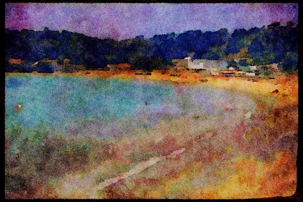 Jersey Channel Isles 286040 St. Brelade A4 Limited Edition Watercolour Print