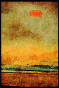 Jersey Channel Isles 286045 Sunset_ St. Ouen's Bay A4 Limited Edition Watercolour Print