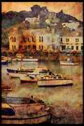 Jersey Channel Isles 286046 St. Aubins A4 Limited Edition Watercolour Print