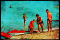 Jersey Channel Isles 286060 Beach Scenes A4 Limited Edition Watercolour Print