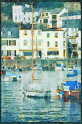 Jersey Channel Isles 286069 St. Aubins A4 Limited Edition Watercolour Print