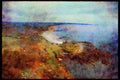 Jersey Channel Isles 286071 Air view Of Coastline A4 Limited Edition Watercolour Print