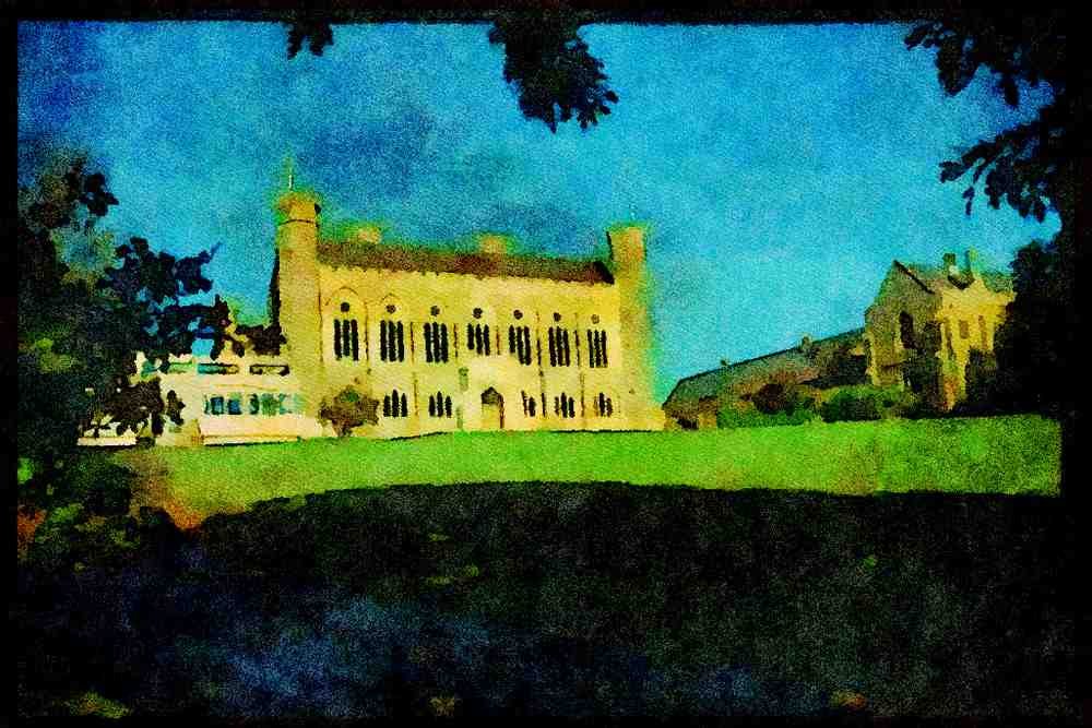 Jersey Channel Isles 286079 Victoria College A4 Limited Edition Watercolour Print
