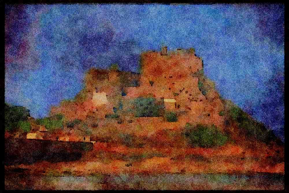 Jersey Channel Isles 286093 Castle At Grouville Mount Orgueil A4 Limited Edition Watercolour Print