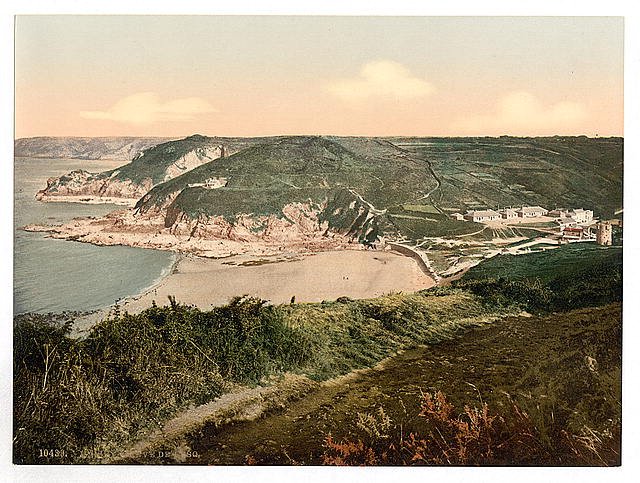 Jersey Greve de Lecq Channel Islands Vintage A4 Photo Print