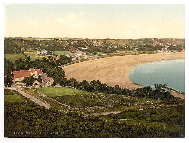 Jersey Saint Brelades Bay Channel Island Vintage A4 Photo Print