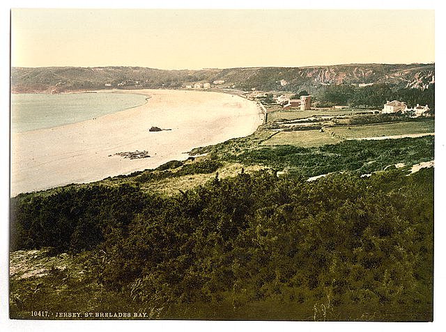 Jersey Saint Brelades Bay Channel Islands Vintage A4 Photo Print
