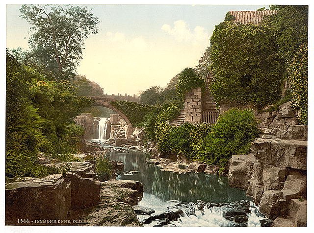 Jesmond Dene old mill Newcastle on Tyne Vintage A4 Photo Print
